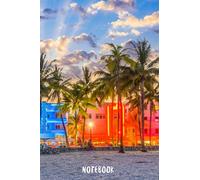 Miami Notebook: blank lined composition journal | Miami notebook | 100 pages