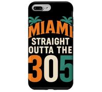 Miami Straight Outta The 305 Palme Prefisso 305 Retro Custodia per iPhone 7 Plus/8 Plus