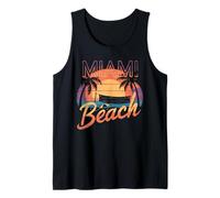 Miami Tshirt Donne Maschili Retro Florida Miami Beach USA Canotta