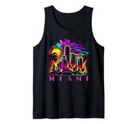 Miami Tshirt Uomo Florida Vibrante Colorful Miami Souvenir Canotta