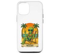 Miami Vacation Alien Funny Summer Travel Beach Custodia per iPhone 12/12 Pro