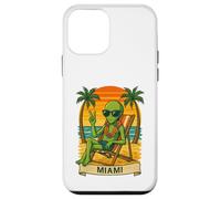 Miami Vacation Alien Funny Summer Travel Beach Custodia per iPhone 12 mini