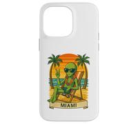 Miami Vacation Alien Funny Summer Travel Beach Custodia per iPhone 14 Pro Max