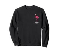 Miami Vice Airbrush Flamingo Front & Back Felpa