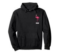 Miami Vice Airbrush Flamingo Front & Back Felpa con Cappuccio