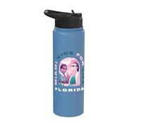 Miami Vice Airbrush Florida Stainless Steel Insulated Water Bottle