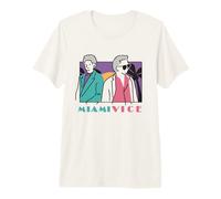 Miami Vice Coastal Duo Retro Maglietta Premium