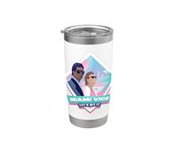 Miami Vice Let’s Hit It Airbrush Diamond Bicchiere termico in acciaio inox doppia parete
