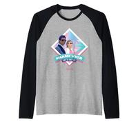 Miami Vice Let’s Hit It Airbrush Diamond Maglia con Maniche Raglan