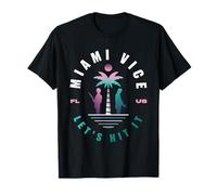 Miami Vice Let's Hit It Design in Stile retrò Maglietta