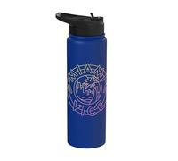 Miami Vice Neon Airbrush Palm Tree Stainless Steel Insulated Water Bottle