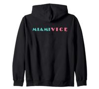 Miami Vice Neon Split Logo Felpa con Cappuccio
