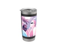 Miami Vice Retro Airbrush Front & Back Bicchiere termico in acciaio inox doppia parete