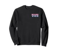 Miami Vice Retro Airbrush Front & Back Felpa