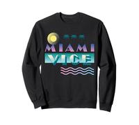 Miami Vice Retro Airbrush Logo Felpa