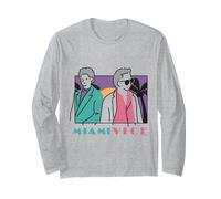 Miami Vice Retro Vibes Estetica Pastello Sole Maglia a Manica