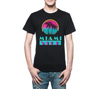 Miami Vice T-Shirt Uomo Nero
