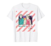 Miami Vice Undercover 1984 Retro Stripes Maglietta