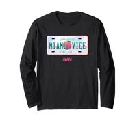 Miami Vice Undercover Since 1984 Airbrush Plate Maglia a Manica