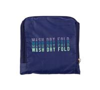 Miamica Borsa da viaggio per la biancheria, lavare, asciugare, piegare, ripetere, blu navy/multicolore, 53,3 x 55,9 cm, per lavare, asciugare, piegare, ripetere