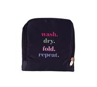 Miamica Borsa portabiancheria pieghevole da viaggio, multicolore, per lavare, asciugare, piegare, ripetere, 53,3 x 55,9 cm, design leggero e resistente con chiusura a coulisse