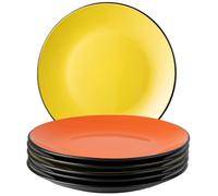 MIAMIO - Set 6 piatti piani in ceramica (26 cm) - Le Papillon (Multicolore)