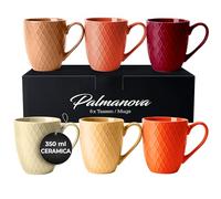 MIAMIO - Set 6 tazze da caffè (350 ml) - Palmanova (Rosso)