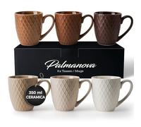 MIAMIO - Set 6 tazze da caffè ceramica (6×350 ml) - Palmanova