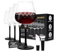 MIAMIO - set da 4 calici vino rosso 480 ml Crystaluna uso quotidiano