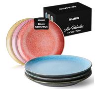 MIAMIO - set da 6 piatti ceramica 26 cm Las Palmitas uso quotidiano | Piatti in ceramica per pasti e dessert, 26 cm, Las Palmitas. Lavabile in lavastoviglie per l’uso quotidiano.
