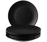 MIAMIO - set da 6 piatti ceramica 26 cm Le Papillon (Nero) per cucina