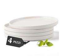 MIAMIO - Set di piatti piani in ceramica per 4 persone/Servizio di per