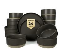 MIAMIO - Set di stoviglie per 8 persone/Set di stoviglie in pietra da 24
