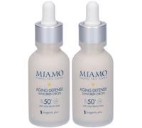 Miamo Aging Defense Siero Anti-Età SPF50+ Set da 2 2x30 ml Siero