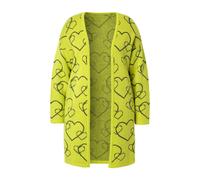 MIAMODA cardigan donna taglie forti vestibilità classica modello cuore 836339