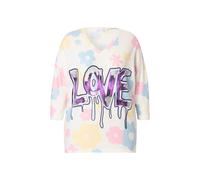 MIAMODA maglione donna taglie forti oversize fiori dichiarazione lucida 837578