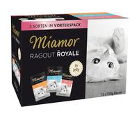 Miamor 100gx12x4 Ragù Royale Pollo, Salmone & Vitello in Gelatina Multipack