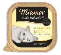 MIAMOR Milde Mahlzeit Poultry Pure&Chicken 100g pollame e pollo