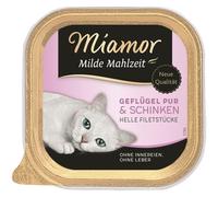 MIAMOR Milde Mahlzeit Poultry Pure&Ham 100g