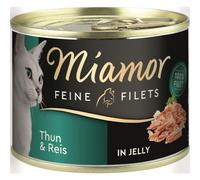 Miamor Delicato Filetto in Gelatina 6 x 185 g - Tonno & Riso in gelatina