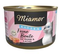 Miamor Feine Beute 12 x 185 g - Kitten Pollo & Salmone
