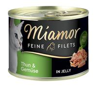 Miamor Delicato Filetto in Gelatina 6 x 185 g - Tonno & Verdure in gelatina