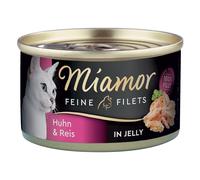 Miamor Delicato Filetto in Gelatina - lattine 24 x 100 g - Pollo & Riso