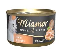 Miamor Delicato Filetto in Gelatina - lattine 24 x 100 g - Pollo & Salmone