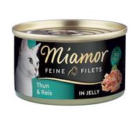 Miamor Delicato Filetto in Gelatina - lattine 24 x 100 g - Tonno chiaro & Riso