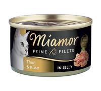 Miamor Delicato Filetto in Gelatina - lattine 24 x 100 g - Tonno & Formaggio