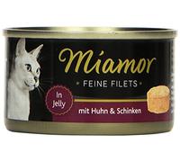Miamor Dose Feine Filets Huhn & Schinken 100 g (Menge: 24 Je Bestelleinheit)