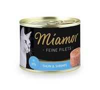 Miamor Filetti fini in gelatina tonno e gamberetti, 12 x 185 g