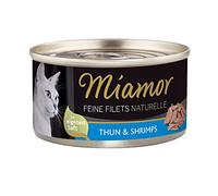 MIAMOR - Filetti fini Naturelle | Cibo umido per gatti adulti con pezzi di filetto nel proprio succo. Alimento complementare a basso contenuto di grassi in scatola senza additivi artificiali | 24 x 80