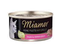 MIAMOR - Filetti fini Naturelle | Cibo umido per gatti adulti con pezzi di filetto nel proprio succo. Alimento complementare a basso contenuto di grassi in scatola senza additivi artificiali | 24 x 80